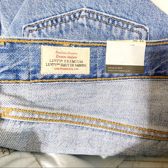 NEW Levi’s Premium Original 501 Fit Button Fly Crop Straight Leg Jeans 30/26 - Picture 2 of 7
